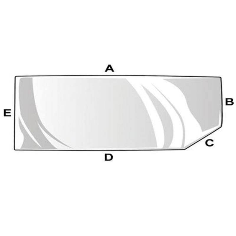 Cab Glass - Rear Window fits Case IH 7210 7220 7230 7240 7250 232329A1 1999977C2