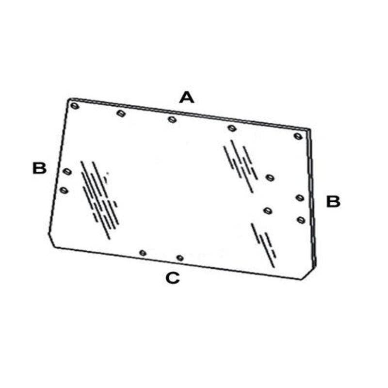 Cab Glass - Rear Window fits John Deere 1640 2040 2040S 2140 3040 3140 2250 2450 2650 2850 4040 4050 4055 4240 4250 4255 4450 4455 4650 4850 L36606