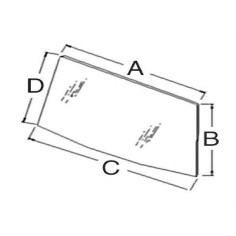 Cab Glass - Windshield fits Case IH 585 595 685 695 885 895 3220 3230 4210 4230 4240 3233045R2 3233045R1