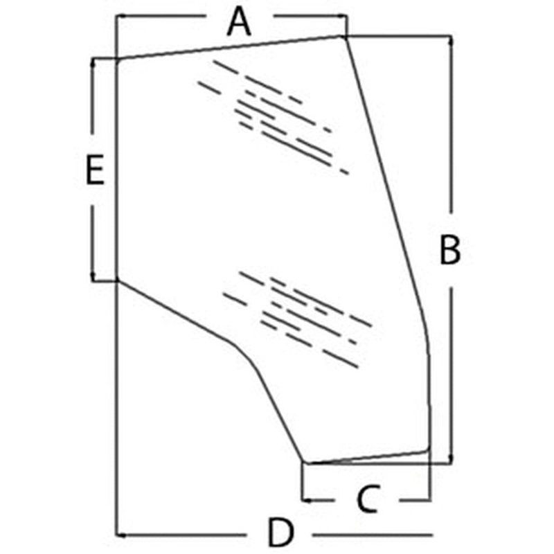 LH Door Glass Fits 4245 4255 4345 4355 6140 6150 6170 6180 6190 6235 6245 6255