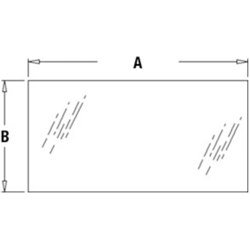 Rear Middle Glass Fits John Deere Replaces T201954
