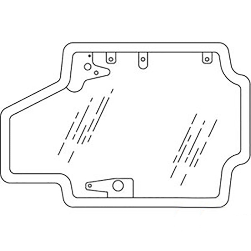 84415734G Glass Door Assembly Fits New Holland L218 L225 Fits Case SR130 SR175 S