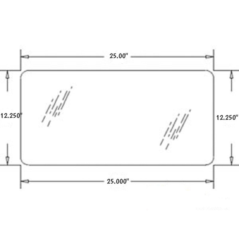 Fits John Deere Parts LOWER REAR WINDOW R201481 6603,6403, 6140D, 6130D, 6125D,