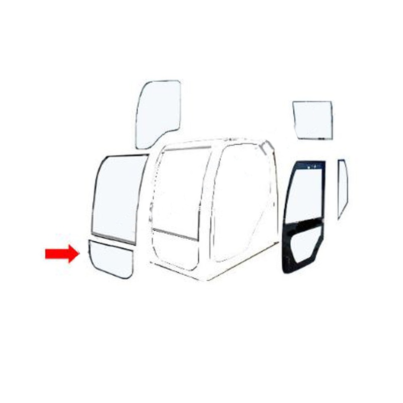 KHN15000 Front Lower Cab Glass Fits Case-IH Excavator CX240B CX290B CX350B