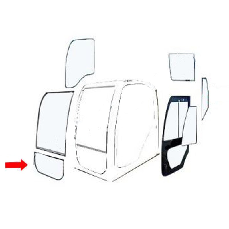 Cab Glass - Front Lower Fits Case CX250C CX130C CX160C CX130D CX300C CX470C