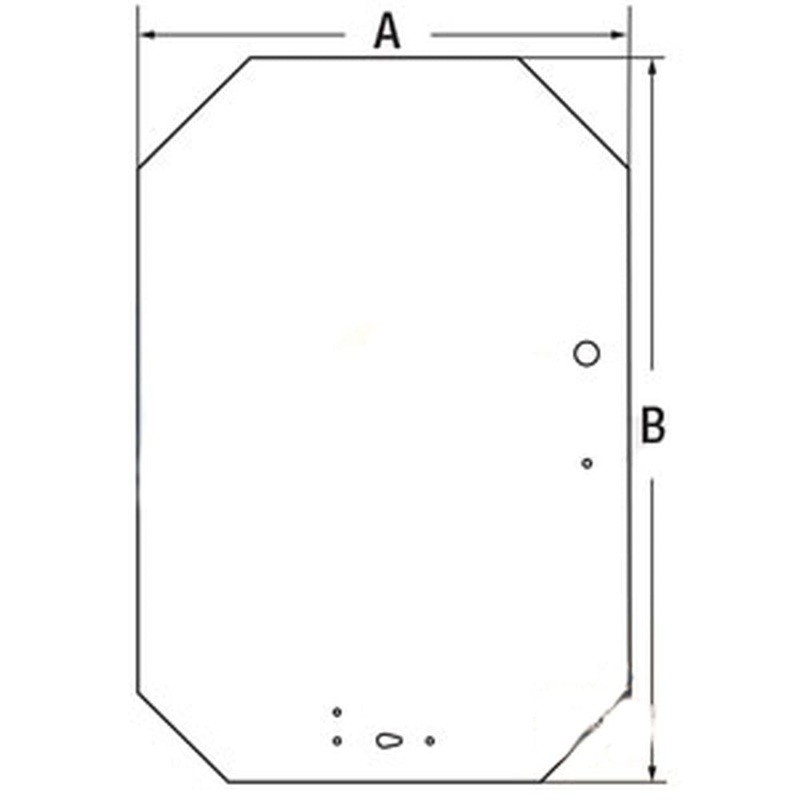 Front Windshield Glass Fits GEHL Models A-138257 A-138257-A