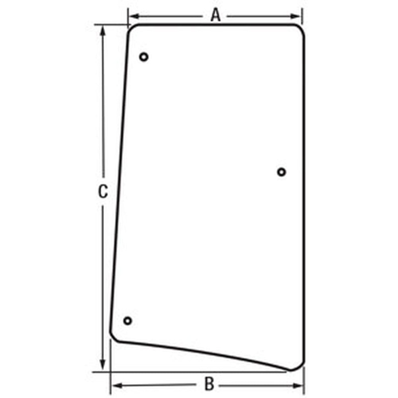 L171927 RH Tiltable Side Window Glass Fits John Deere 6105M 6110M 6115M 6120M++