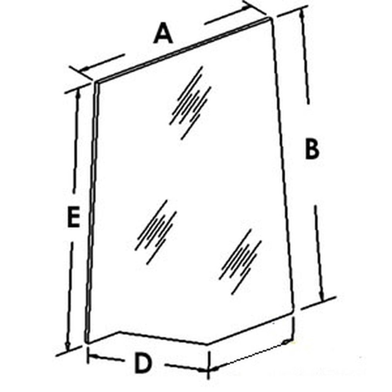Left Hand Door Glass Fits 7110 7120 7130 7140 7150 7210 7220 7230 7240 7250 8910