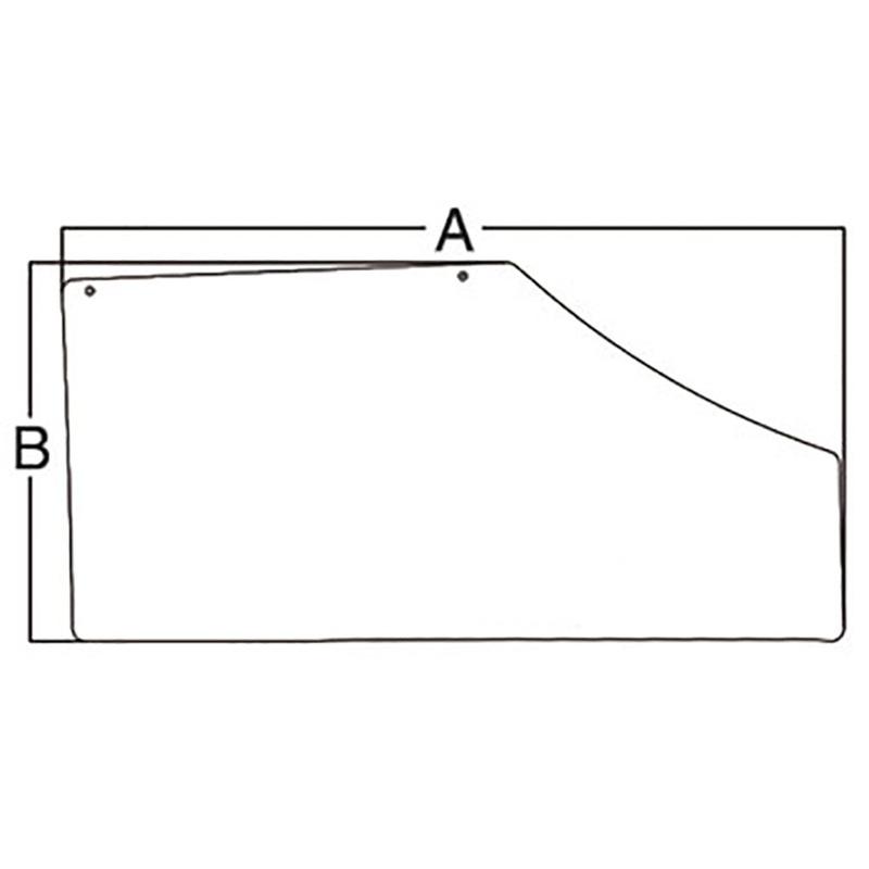 R186465 Fits John Deere RH Fixed Door Glass 7200 7210 7400 7410 7510 7600 76