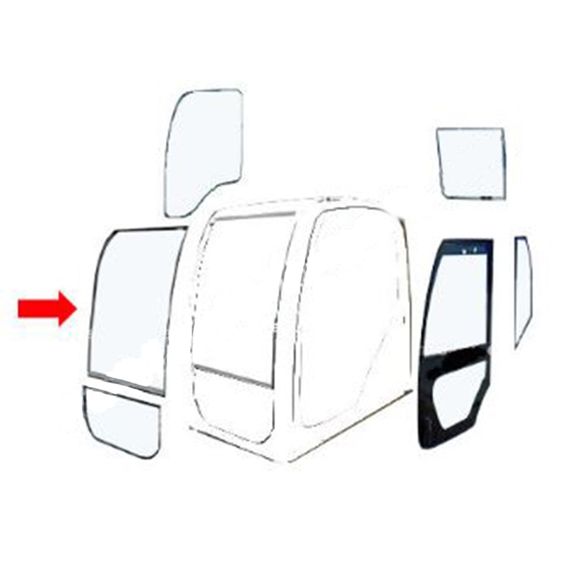 76303237 Front Center Glass Fits Case-IH Loader 21D 21E 121D 221D 321D