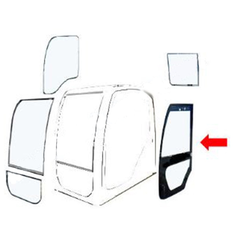 84143871 Left Side Door Glass Fits Ford New Holland NH Loader W110C W130C