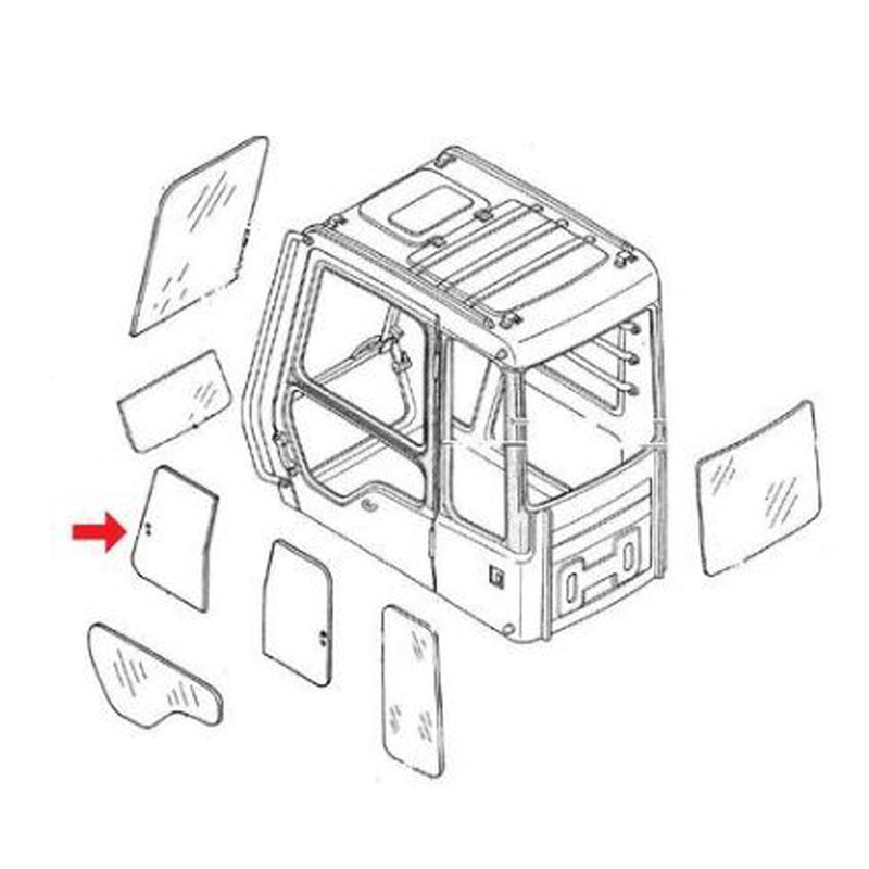 A-FYA00001500-AI Glass, Upper Door Front