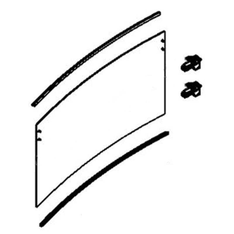 AT354595 Rear Middle Glass Kit Fits John Deere Fits JD Backhoe 310SJ 310SJ TMC 4
