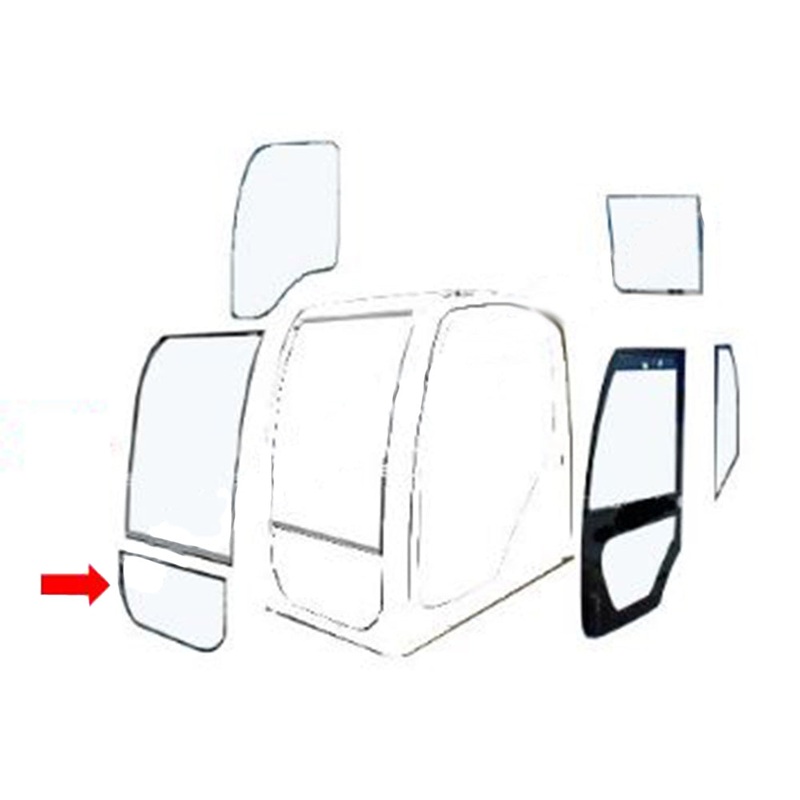 Front Lower Cab Glass Fits Ford New Holland E70BSR E80BSR E150BSR E175B