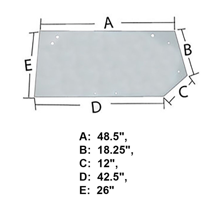 240875A1 Rear Glass Window Fits Case-IH Tractor Models 8910 8920 8930 8940 8950