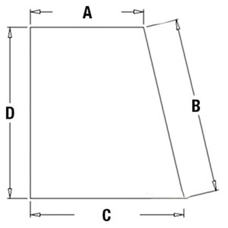 360046A1 Cab Glass Fits Case 580M(Series 2) 580SM(Plus Series 2) 590SM(Series 2)