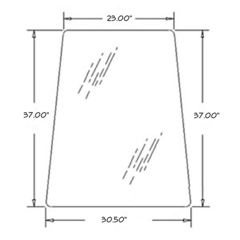 Cab Glass Door Upper Fits New Holland Fits Ford 655E 555E 675E 575E LB90 LB75 LB
