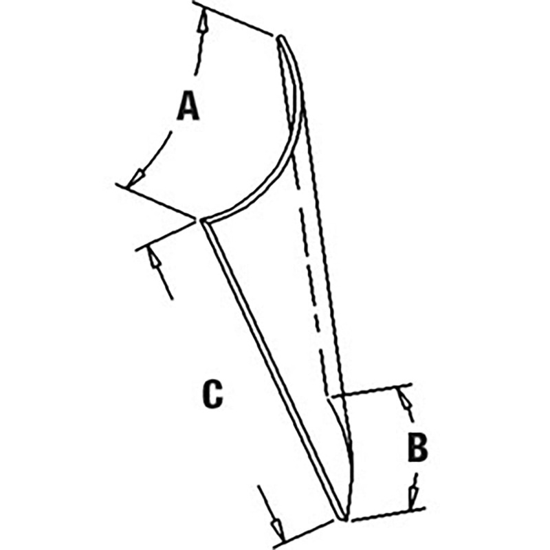 R93147 RH Lower Glass Fits John Deere Tractor 4050 4250 4450 4650 4850 4055
