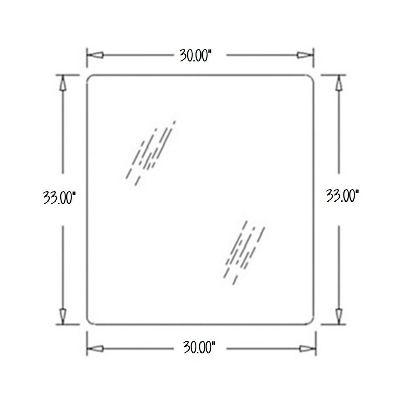 T30856 Fits John Deere Tinted Front Glass for Models 444, 544, 544A, 544B, 644,