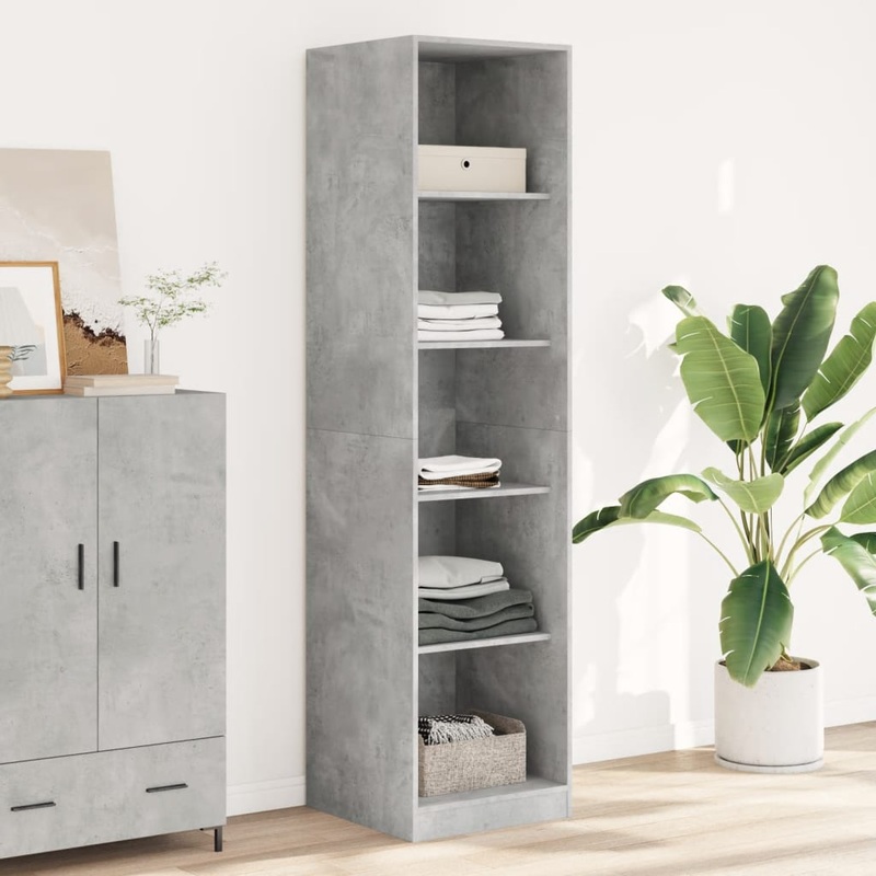 Garde-robe Gris bton 50 x 50 x 200 cm Agglomr