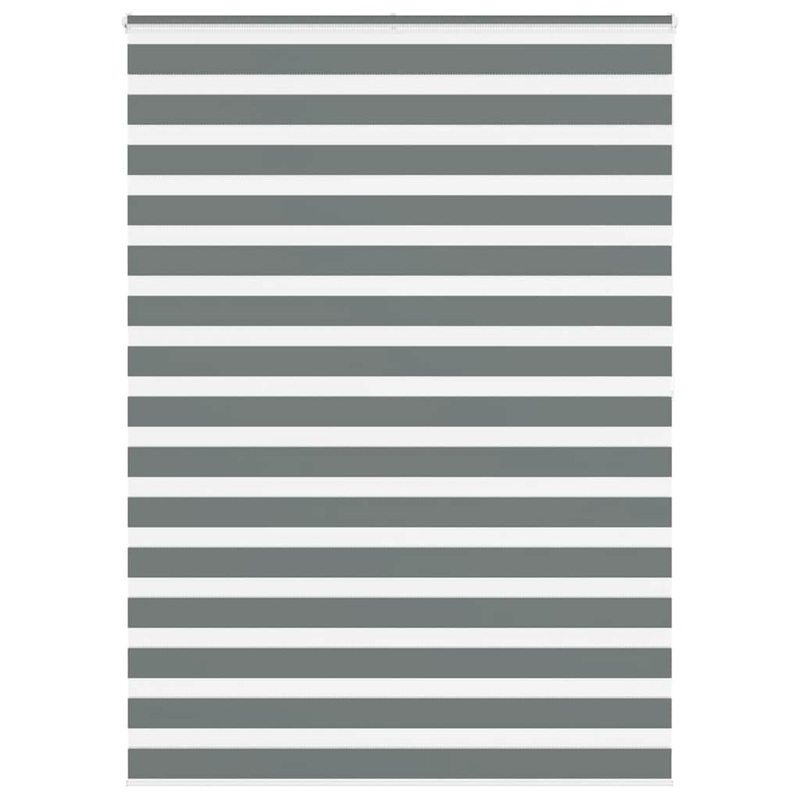 Store zbre gris fonc largeur du tissu 150,9 cm polyester