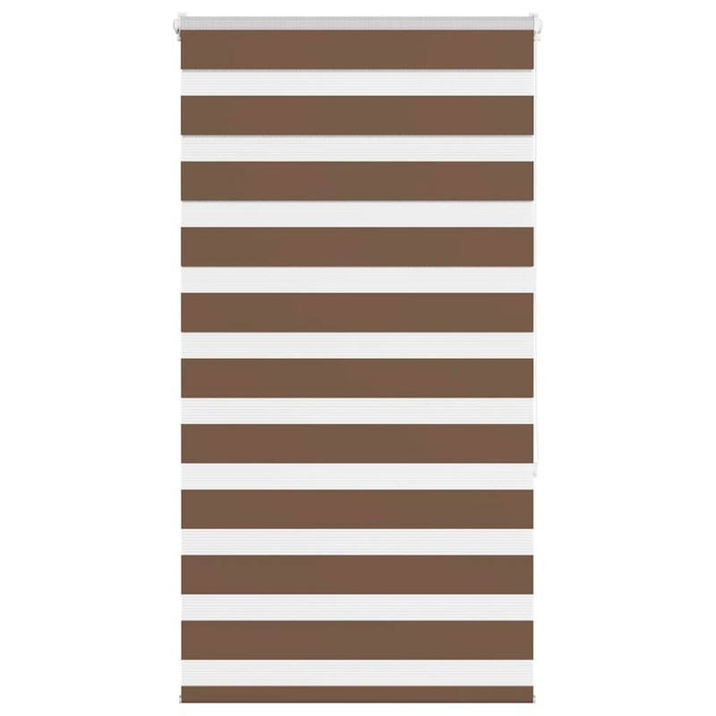 Store zbre marron 70x150 cm largeur du tissu 65,9 cm polyester