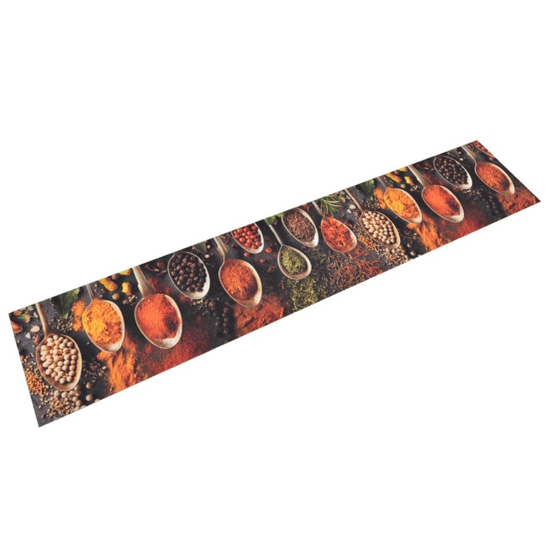 Tapis de cuisine lavable impression cuillre pices 60x300 cm